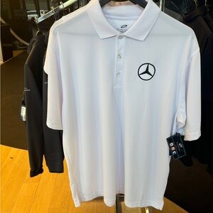 Mercedes White Polo Shirt
